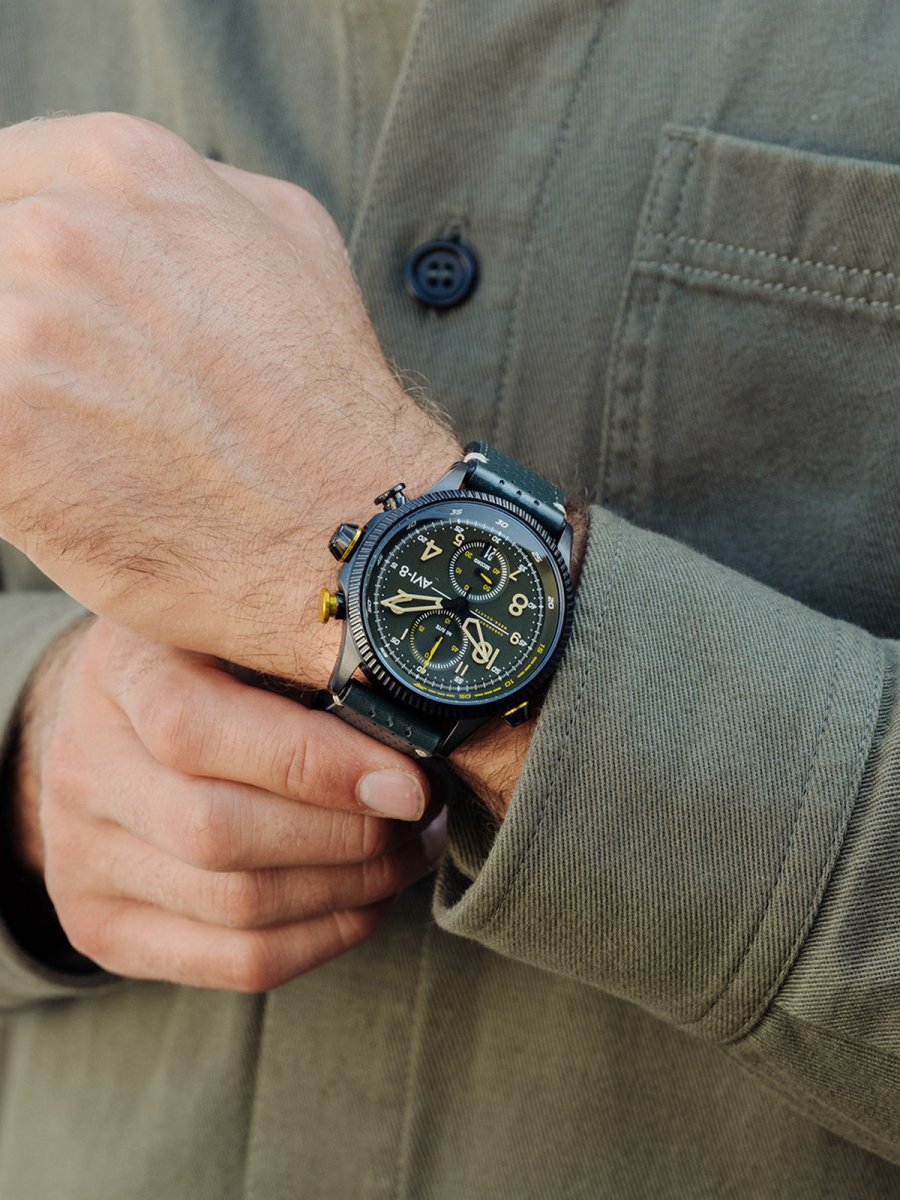 AVI - 8 Hawker Hunter Duke Meca Quartz Chronograph Cosford Av 4080 03 | TIME Watches
