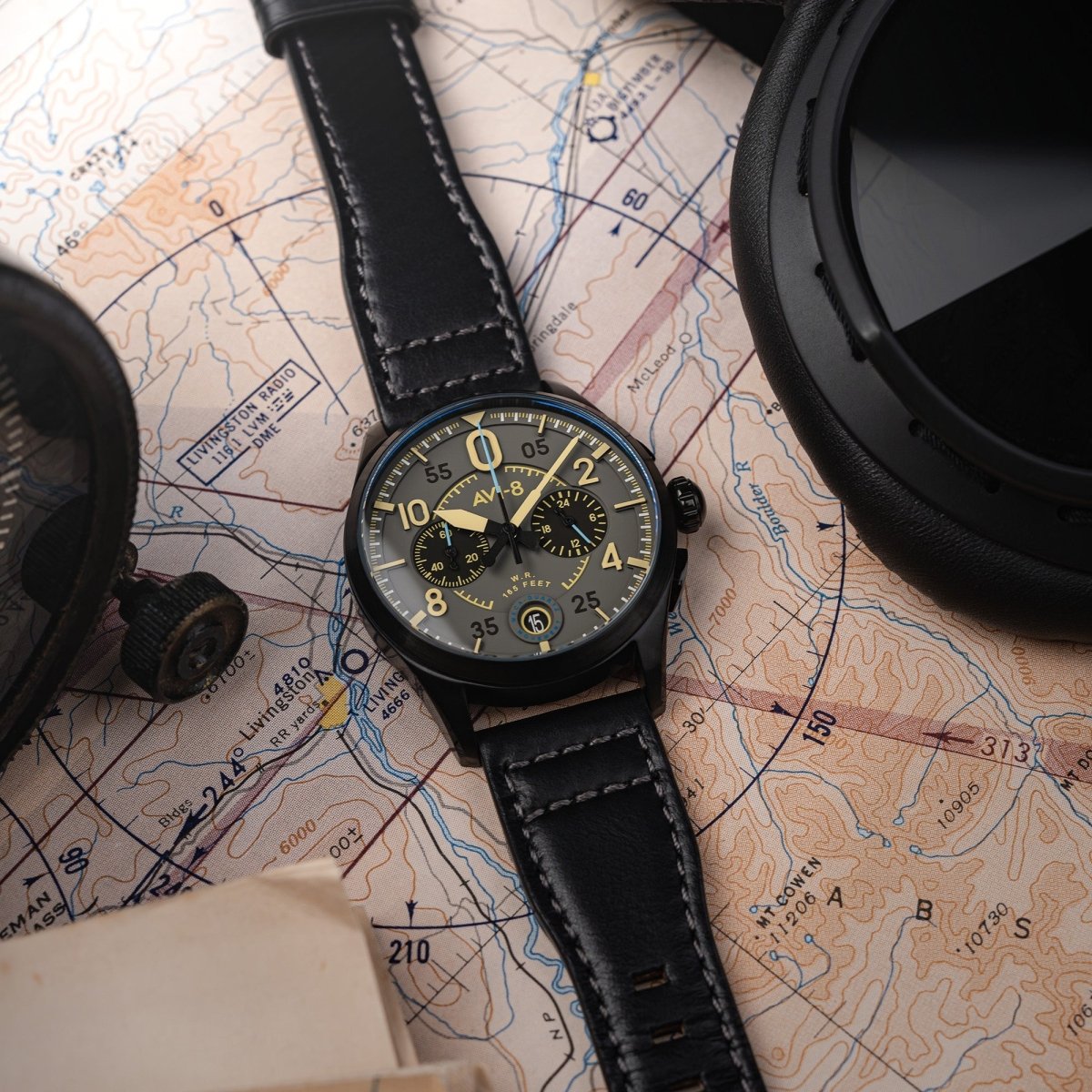 AVI - 8 Lock Chronograph Heavy Grey | TIME Watches