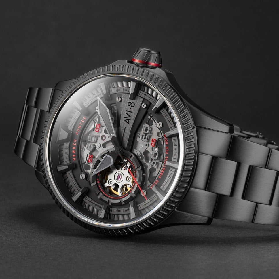 AVI - 8 Men's Black Arrows Hawker Hunter Avon Men's Watch | AV - 4078 - 33 | TIME Watches