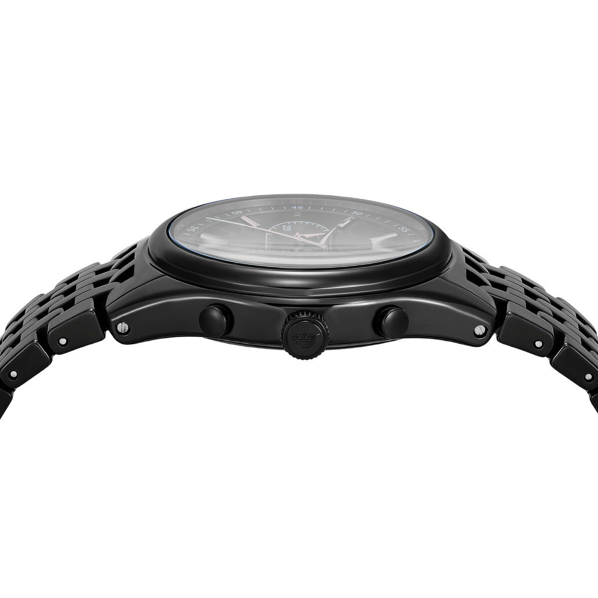 Emporio Armani Black Dial Chronograph Quartz Ceramic Men's Watch | AR70015