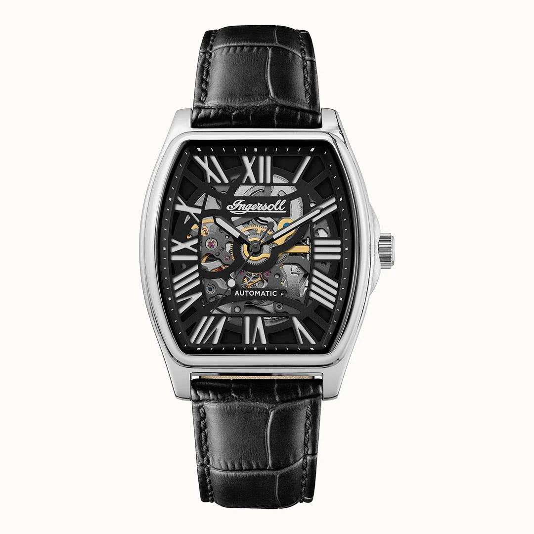 Ingersoll California Black Dial Automatic Leather Men’s Watch | I14202