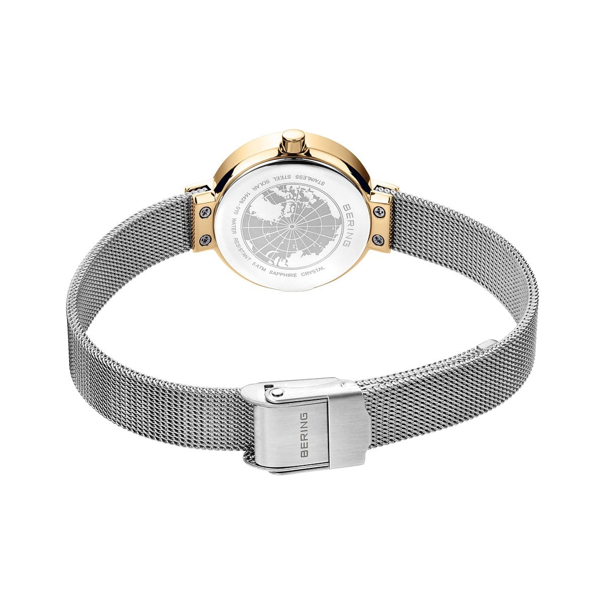 BERING Classic Gold Dial Gold Mesh 26mm Women's Watch | 14426 - 010 | TIME Watches