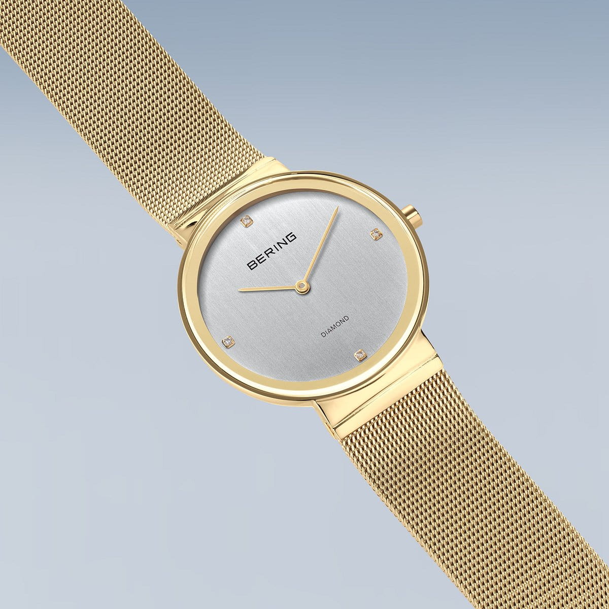 BERING Classic White Dial and Gold Mesh Bracelet 35mm Women's Watch | 10135 - 334 | TIME Watches