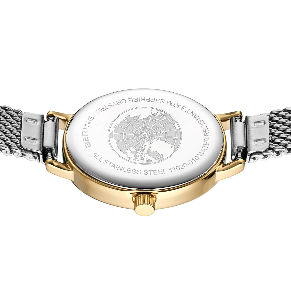 BERING Classic White Dial and Silver Mesh Bracelet 20mm Women's Watch | 11020 - 010 | TIME Watches