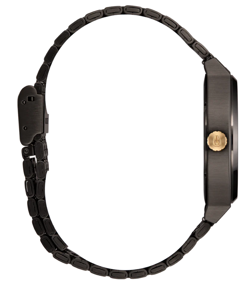 NIXON Gunmetal Blackberry Gold Stainless Steel Unisex Watch | A0455270-00