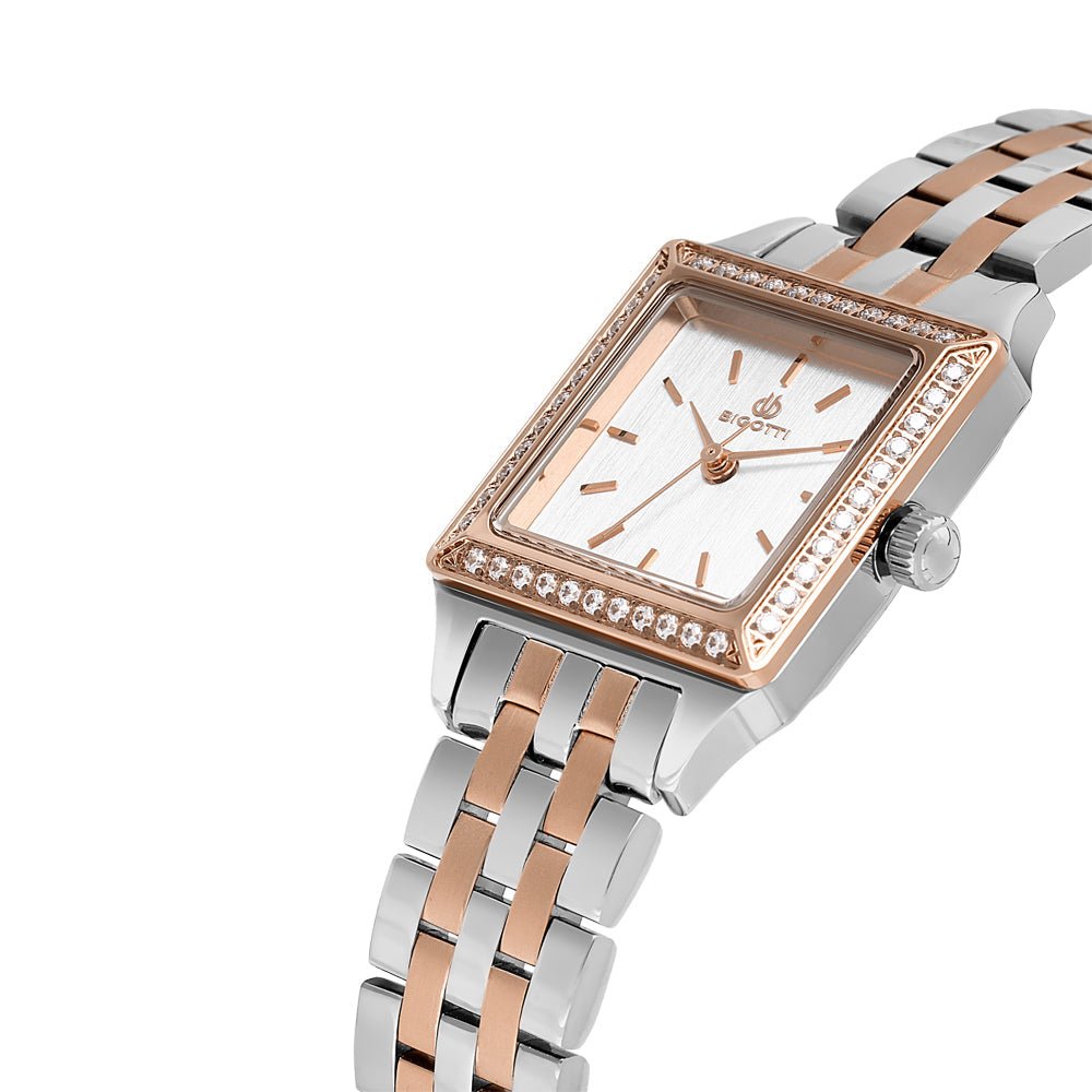 Bigotti Milano Two - tone Square Women's watch | BG.1.10616 - 6 | TIME Watches