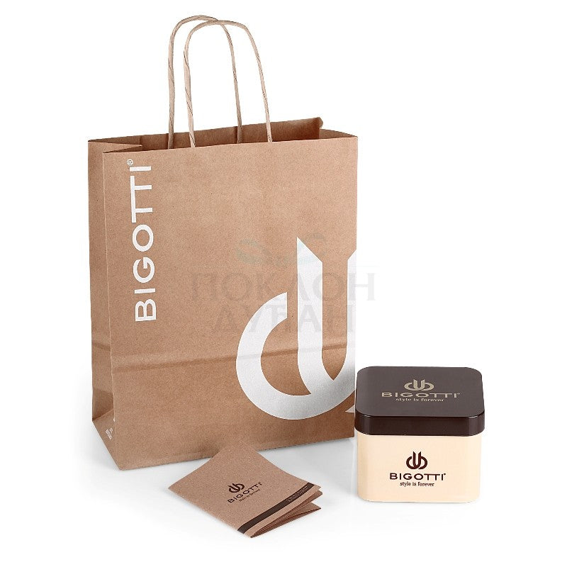 Bigotti Green Dial Calendar Stainless Steel Men’s Watch | BG.1.10583-4