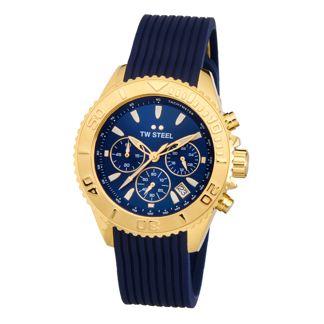 TW Steel Blue & Gold Diver Vanceur Watch | VA2