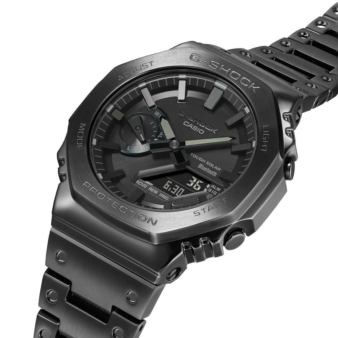 Casio Full Metal G - Shock Black Dial Stainless Steel Men’s Watch | GM - B2100BD - 1ADR | TIME Watches