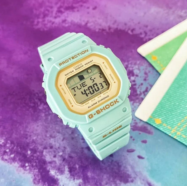 Casio G-Lide Light Blue 100m Standard Digital Women's Watch | GLX-S5600-3DR