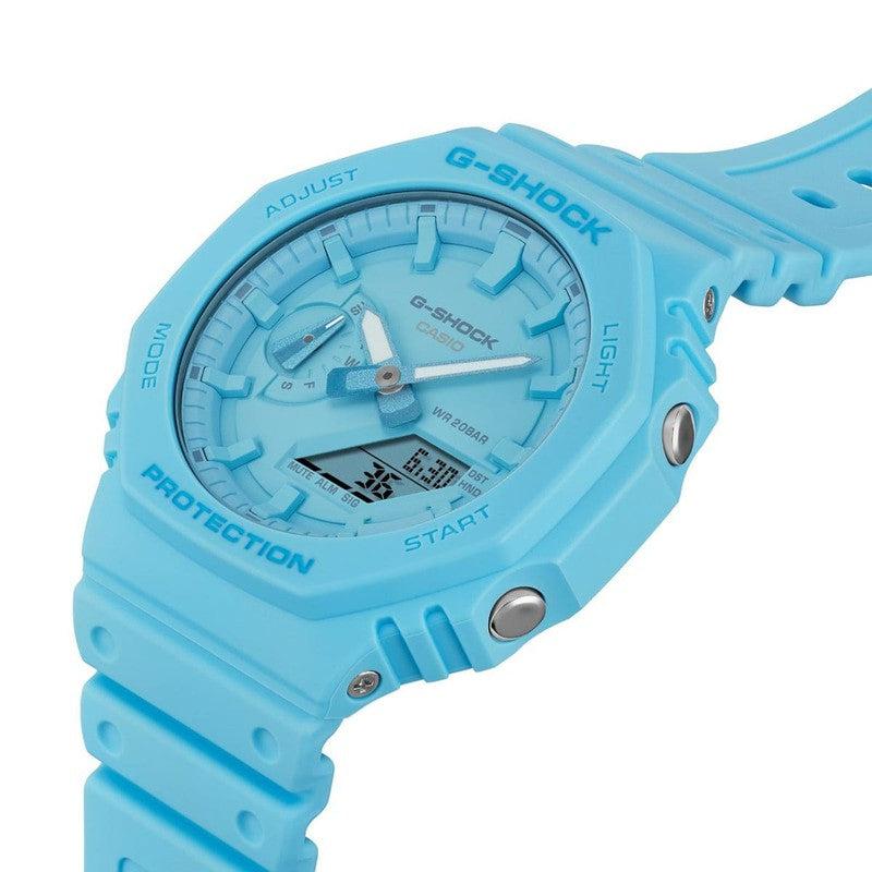 Casio G-Shock 200M Blue Woman's Watch | GA-2100-2A2DR | Time Watch Specialists