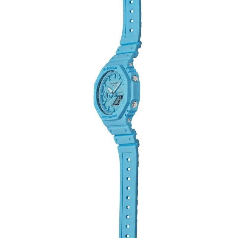Casio G-Shock 200M Blue Woman's Watch | GA-2100-2A2DR | Time Watch Specialists