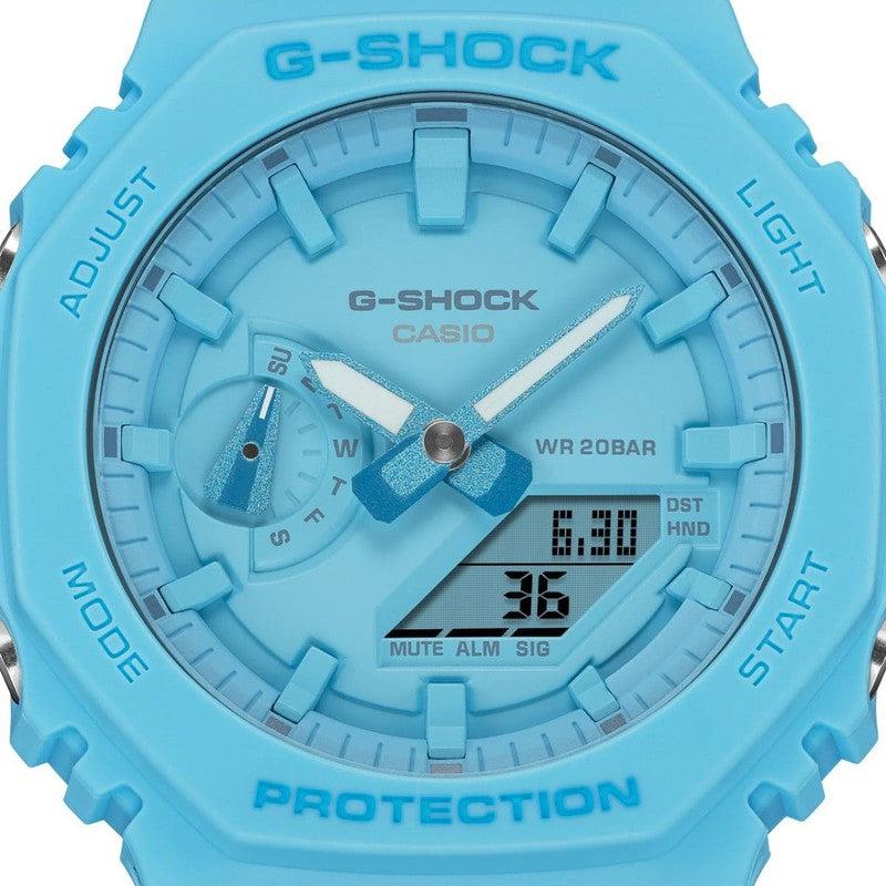 Casio G-Shock 200M Blue Woman's Watch | GA-2100-2A2DR | Time Watch Specialists