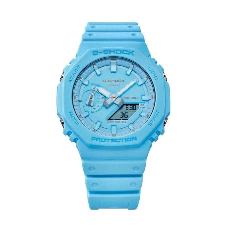Casio G-Shock 200M Blue Woman's Watch | GA-2100-2A2DR | Time Watch Specialists