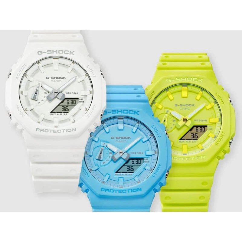 Casio G-Shock 200M Blue Woman's Watch | GA-2100-2A2DR | Time Watch Specialists