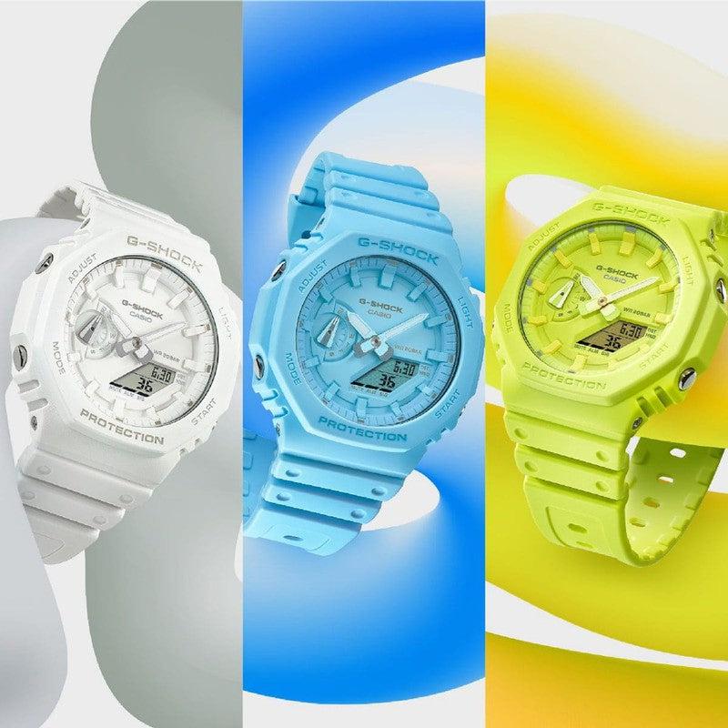 Casio G-Shock 200M Blue Woman's Watch | GA-2100-2A2DR | Time Watch Specialists