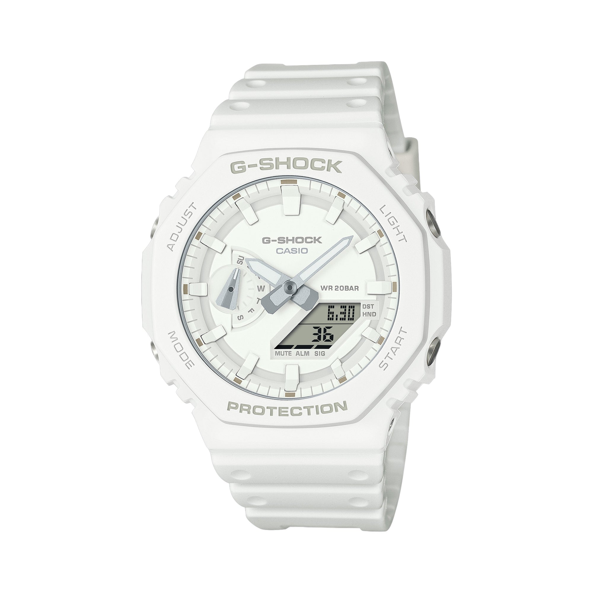 CASIO G-Shock Digital-Analog Casual Men's White Watch | GA-2100-7A7DR