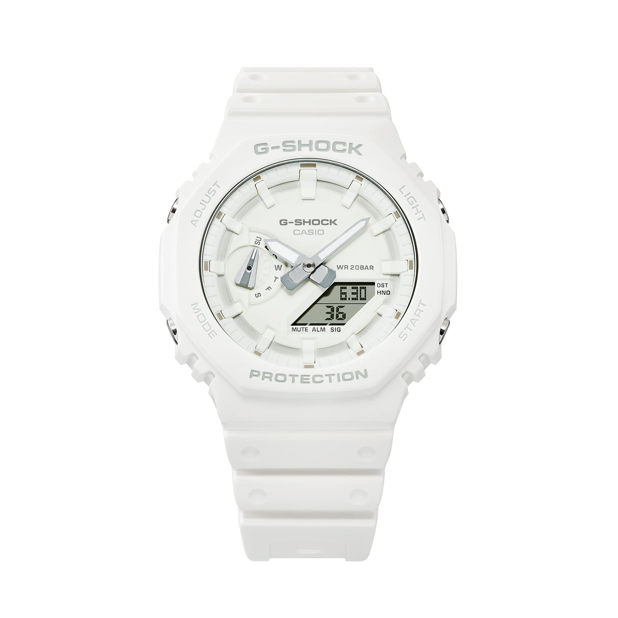 CASIO G-Shock Digital-Analog Casual Men's White Watch | GA-2100-7A7DR