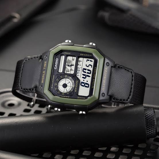 Casio Olive Green Men's Watch | AE - 1200WHB - 1BVD | TIME Watches