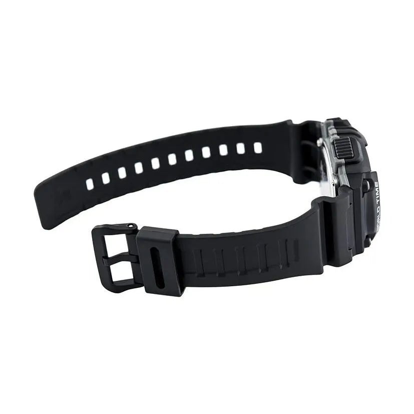 Casio Standard Black Dial and Black Rubber Strap 44mm Unisex Watch | AEQ-110W-1BVDF | TIME Watches