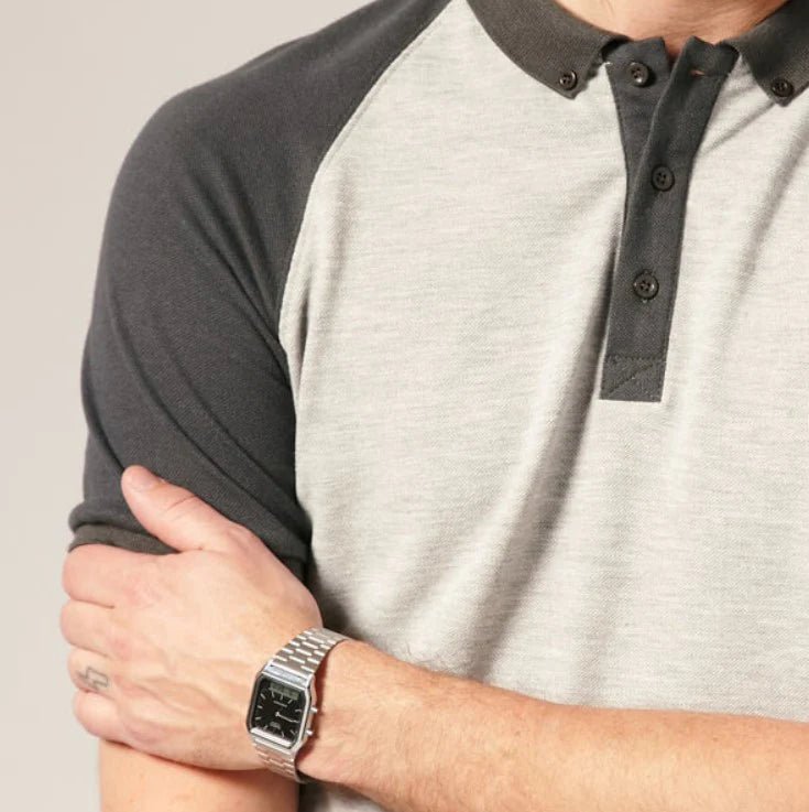 CASIO Vintage Silver & Black Analogue Digital Men's Watch | AQ230A-1DMQ | Time Watch Specialists