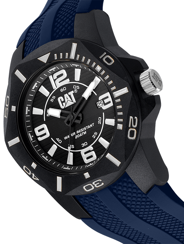 CAT Diver Black Dial Calendar Black Strap Men's Watch | LR.161.26.136 | TIME Watches