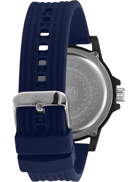 CAT Groovy White Dial with Blue Silicone Strap Men's Watches | LF.111.26.236