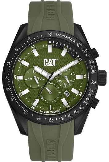 CAT Oceania Multi Olive Green Dial Men's Watch | LQ.169.21.821 | Time Watch Specialists