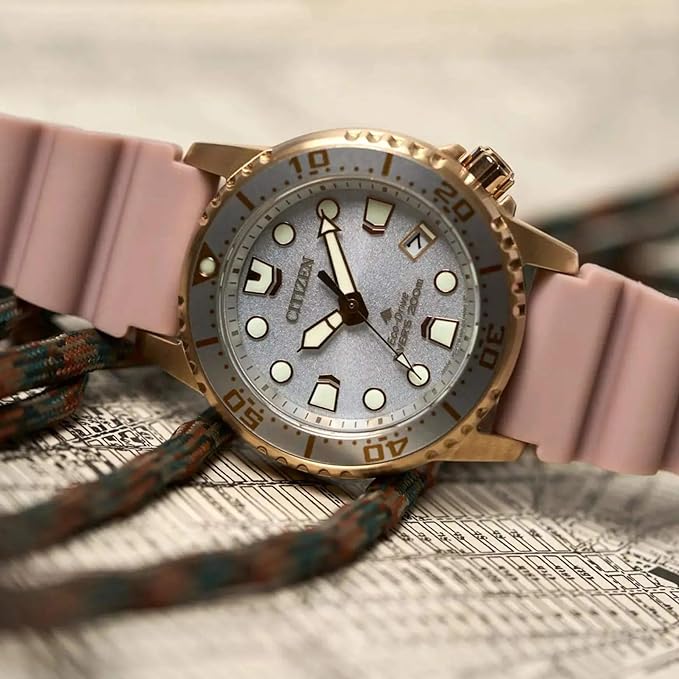 Citizen Analog Eco-Drive Rubber Strap Women's Watch | EEO2023-00A | Time Watch Specialists