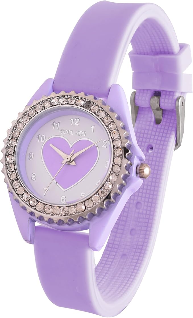 Cool Kids Cupcake White & Lilac Rubber 28mm Kids Watch | CL258V | TIME Watches