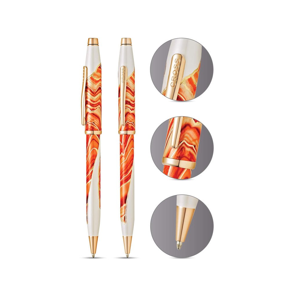 CROSS Wanderlust White Gold Ballpoint Pen | AT0752 - 3 | TIME Watches