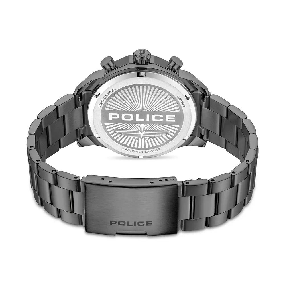 Police Soul Men's Watch – Black Dial Silver Stainless Steel Men's Watch | PEWGK0053903