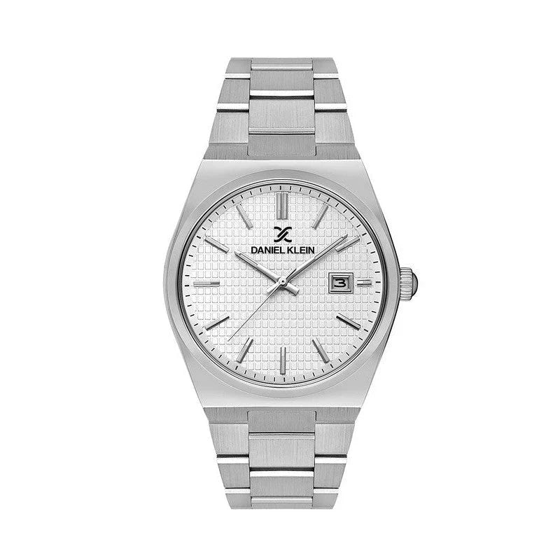 Daniel Klein Premium White Dial 3 Hands Date Men's Watch | DK113649 - 1 | Time Watch Specialists