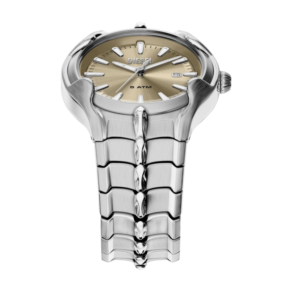 Diesel D - Sruptor Silver and Gold Stainless Steel 42mm Men's Watch | DZ2214 | TIME Watches