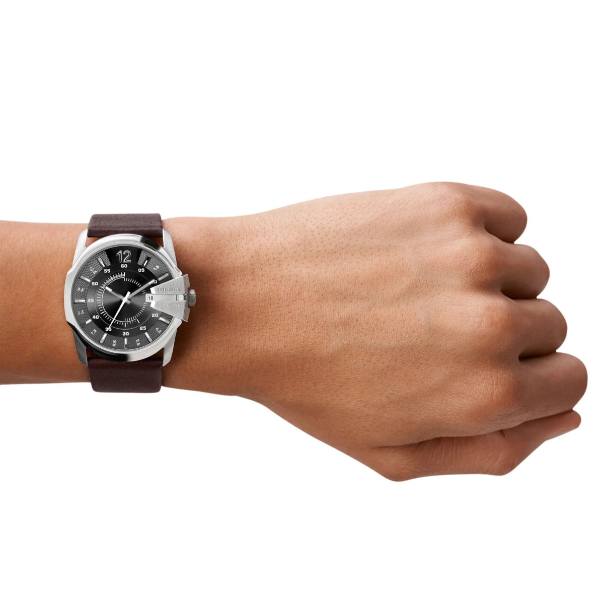 Diesel Mega Chief Grey Dial Men's Watch | DZ1206 | Time Watch Specialists