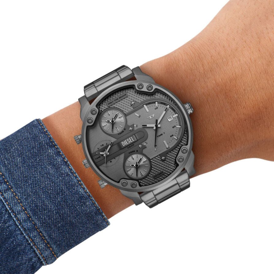 Diesel Mr Daddy Slim Gunmetal Chrono Men’s Watch | DZ7487 | TIME Watches
