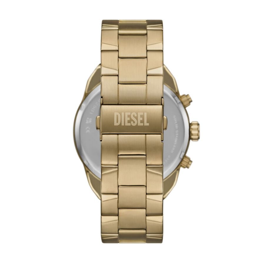 Diesel Spiked Black Dial Gold - Tone Stainless Steel Men's Watch | DZ4678 | TIME Watches