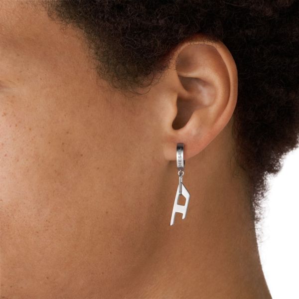 Diesel Stainless Steel Hoop Men's Earring | DX1336040