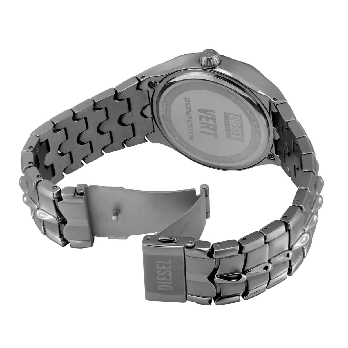 Diesel Vert Three - Hand Date Gunmetal Stainless Steel Men's Watch | DZ2199 | Time Watch Specialists