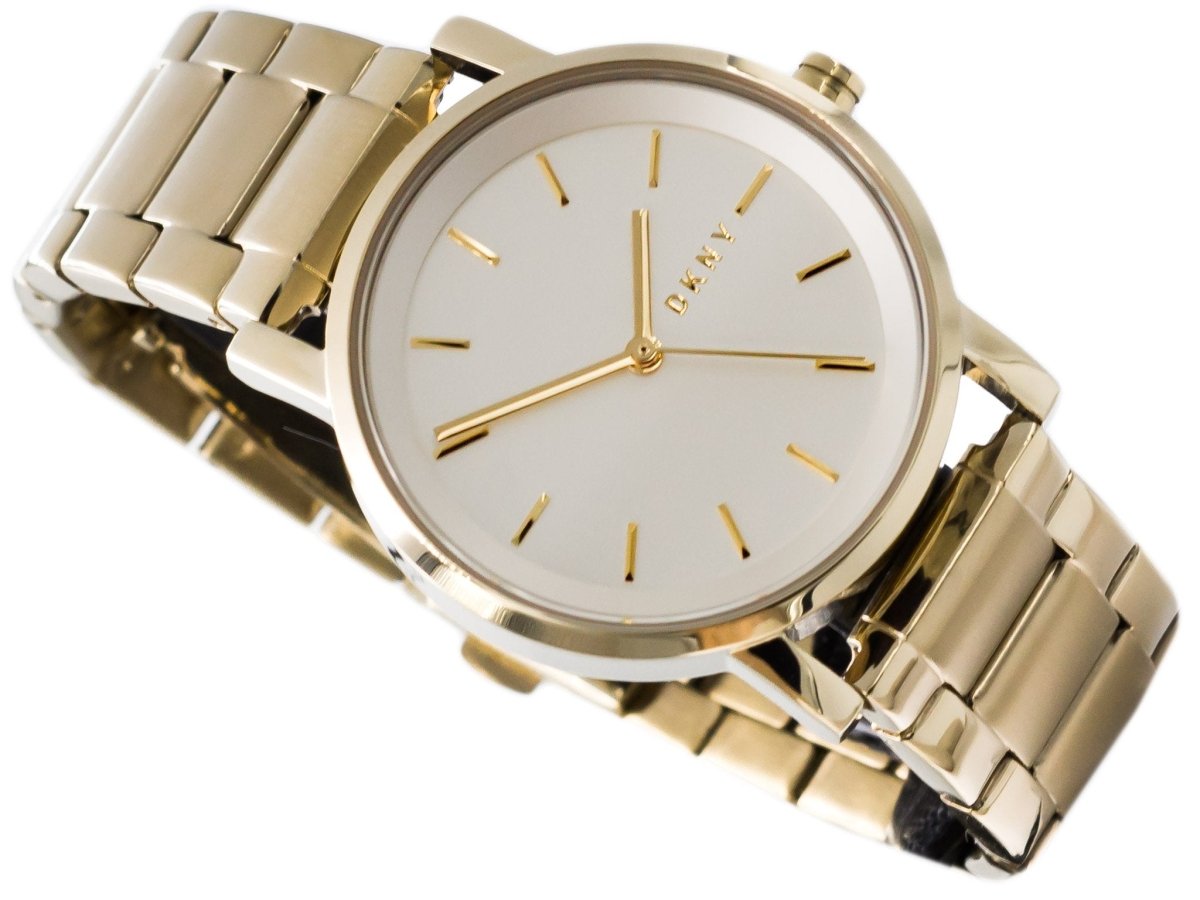 DKNY Soho Gold Dial and Gold Steel Bracelet 34mm Women's Watch | NY2343 | TIME Watches