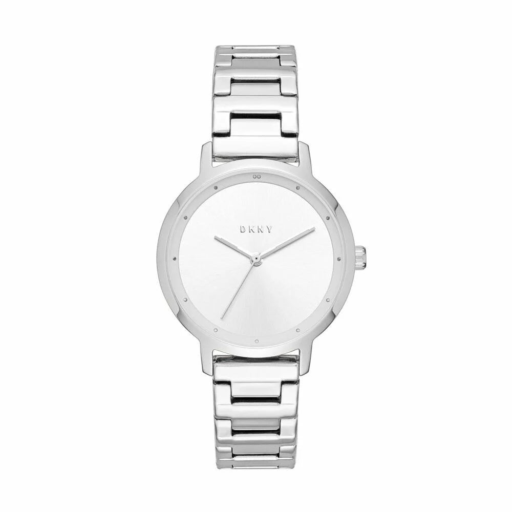 DKNY Modernist Silver Dial and Silver Steel Bracelet Women's Watch | NY2635 | TIME Watches
