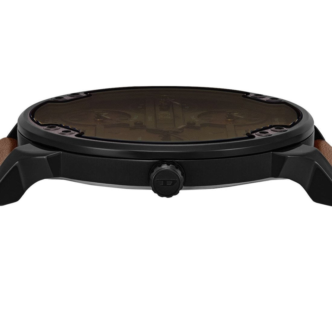 Diesel Mr. Daddy Slim Chronograph Brown Leather Strap Men's Watch | DZ7492