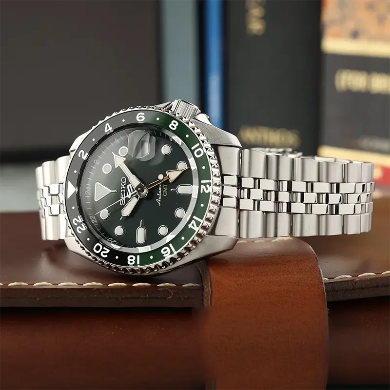 Seiko Automatic Green Dial Stainless Steel Men's Watch | SSK035K1