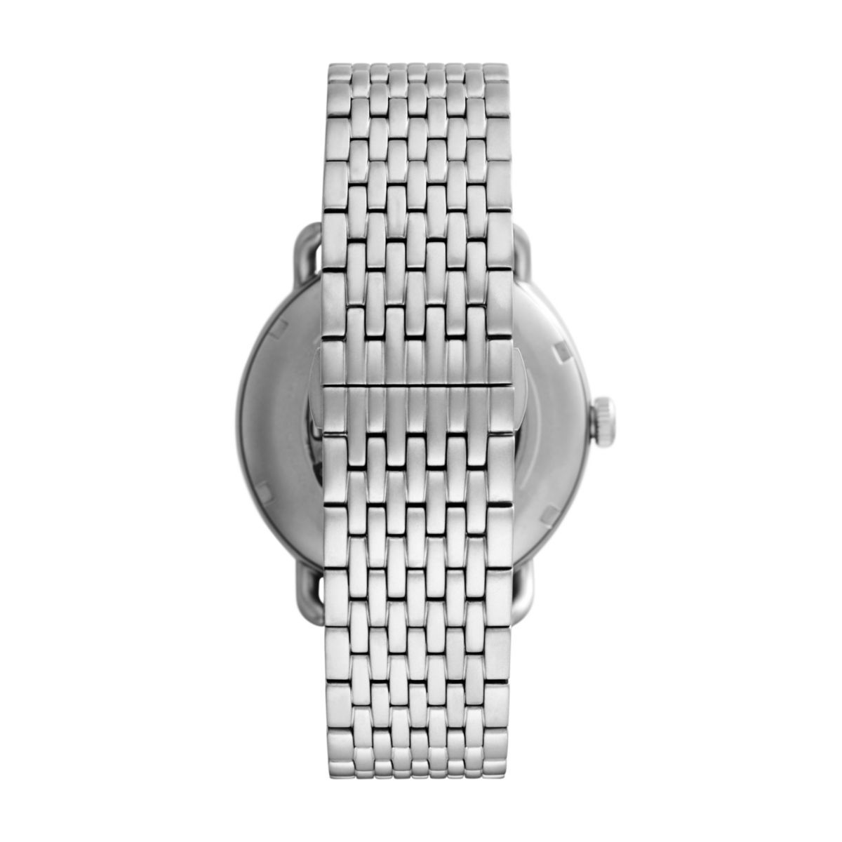 Emporio Armani Aviator Black Dial and Silver Stainless Steel 44mm Men's Watch | AR60024
