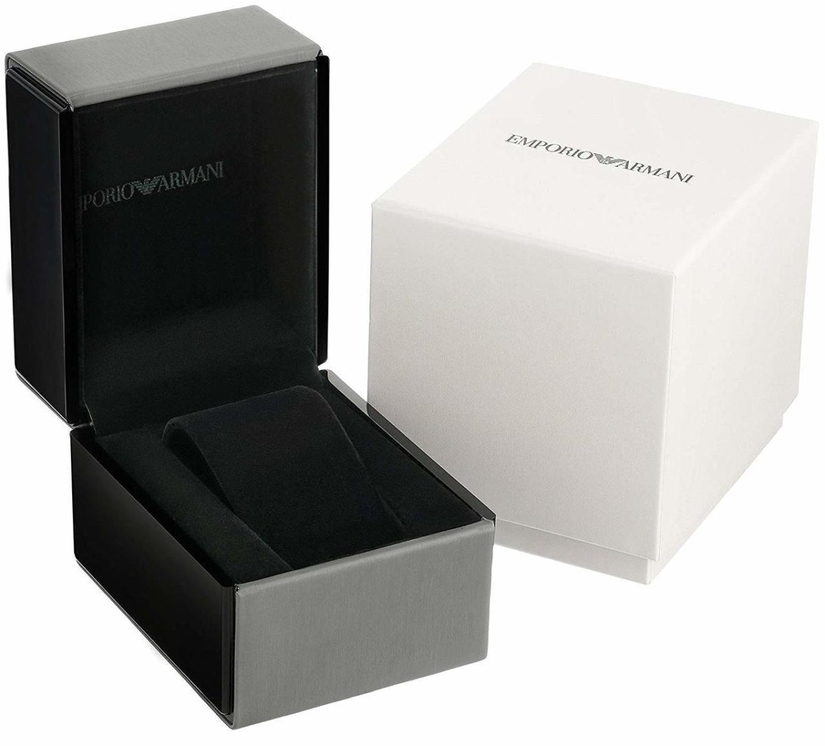 Emporio Armani Classic Black Dial and Black Leather 42mm Men's Watch | AR11013
