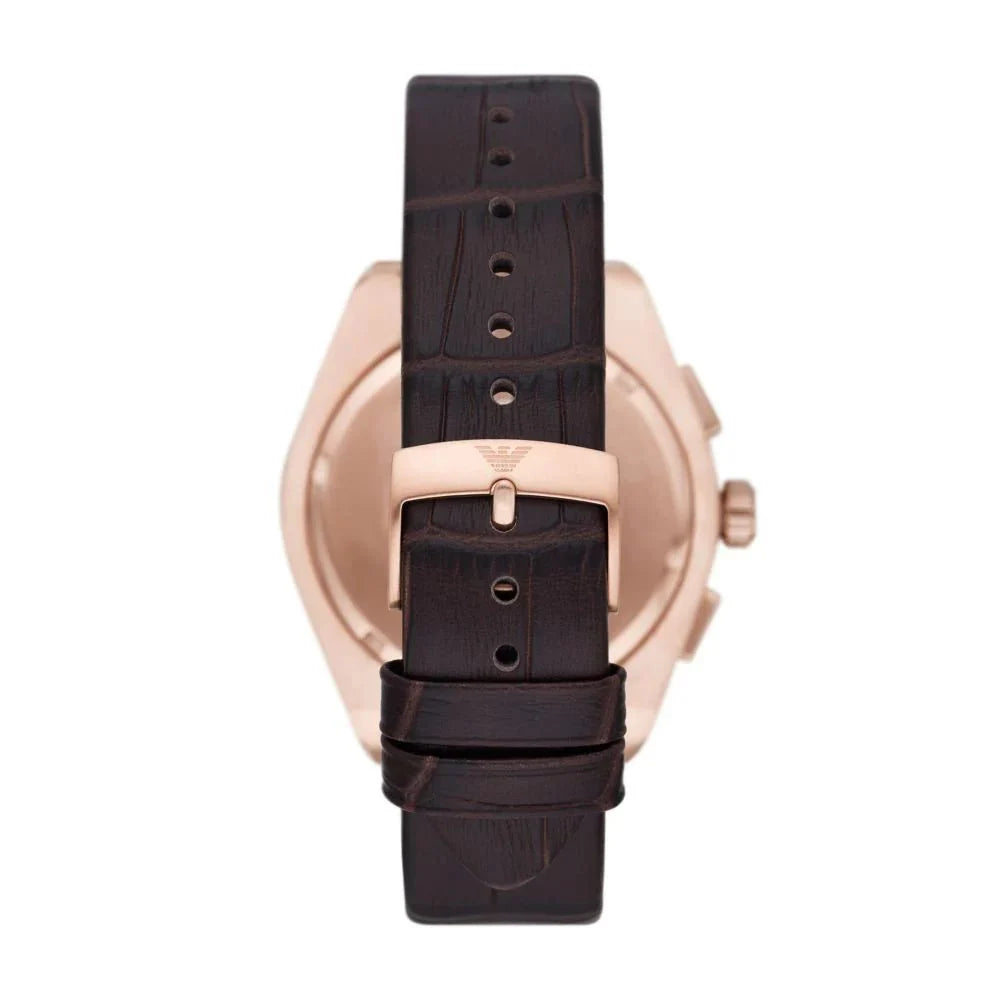 Emporio Armani Chronograph Rose Gold Dial and Rose Gold Stainless Steel 43mm Men's Watch | AR11563