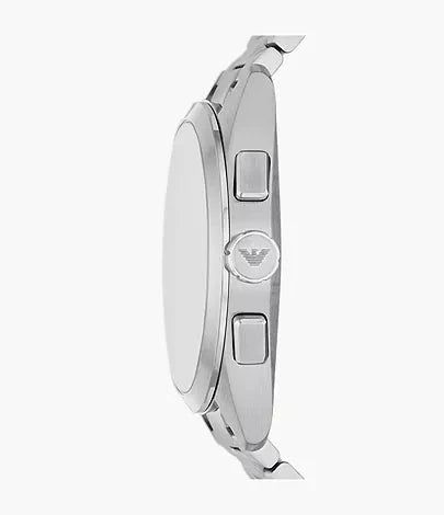 Emporio Armani Chronograph Blue Dial and Silver Stainless Steel 43mm Men's Watch | AR11541
