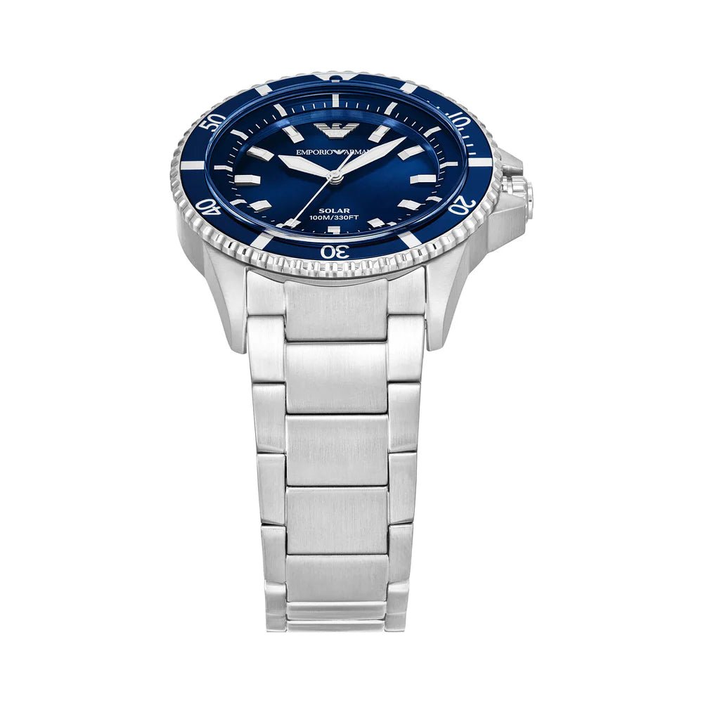 Emporio Armani Classic Sunray Dial and Black Stainless Steel 41mm Men's Watch | AR11622 | TIME Watches