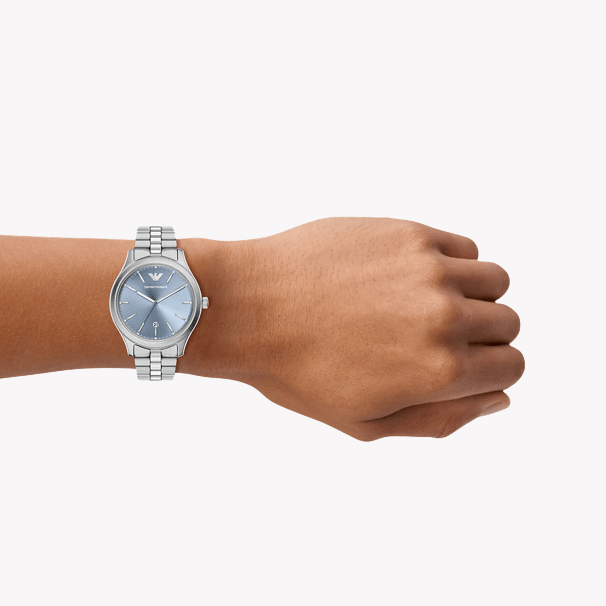 Emporio Armani Dario Blue Dial and Silver Steel Bracelet 41mm Men's Watch | AR11748 | TIME Watches