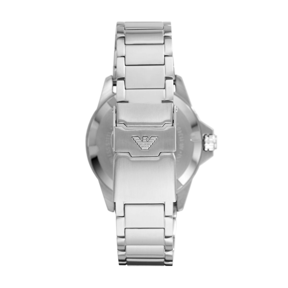 Emporio Armani Diver Black Dial and Silver Stainless Steel 43mm Men's Watch | AR11338